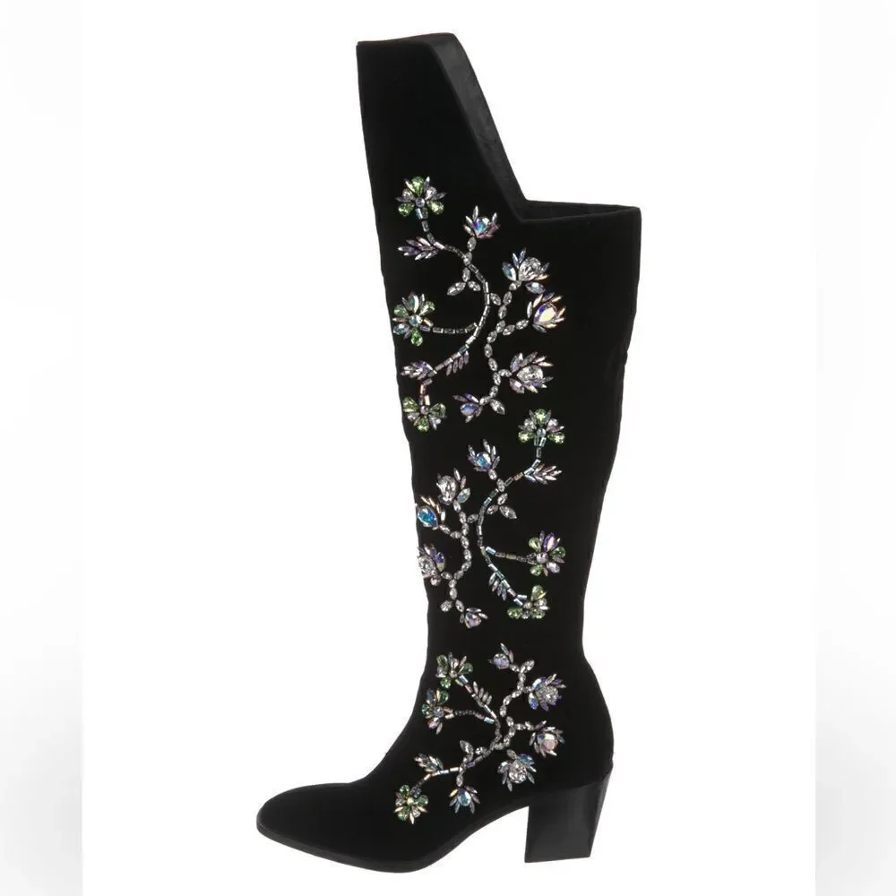 Christian Louboutin Morgan Fluer crystal boots